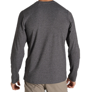 T-shirts pour hommes à manches longues, style épuré, design uni, tissu doux, col rond, manches longues, parfait pour un look moderne et à prix abordable. - Product Image 6