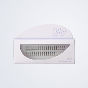 Fournitures pour extensions de cils Olrio Ollio The Classic Single Strand Eyelashes Single Pack - Spiky 10mm Fabriqué en Corée - Product Image 3