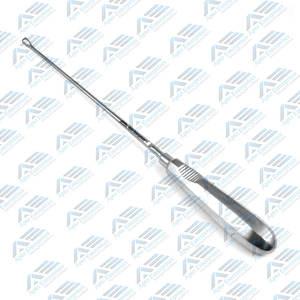 Cureta uterina Recamier de 5 Mm, instrumentos de Ginecología de eje maleable afilado de 12,5 pulgadas, acero inoxidable con vástago rígido - Product Image 5