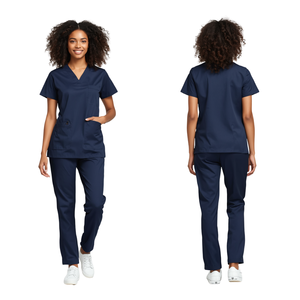 Custom Logo Unisex Hospital <b>Scrub</b> Sets Canvas <b>Scrub</b> Suits with Needle Detection OEM Service for Medical Doctors Nurses Pakistan - Product Image 3