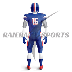Tenues de football américain personnalisées pour équipes – Maillots de football américain sur mesure avec numéros de joueur imprimés par sublimation, respirants, pour les matchs - Product Image 4