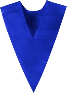 Étole de chœur scolaire unisexe réversible en forme de V avec bordure et croix, en mélange de polyester satiné, pour usage religieux et de remise de diplôme, vente en gros - Product Image 5