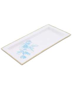 Elegante bandeja de metal para servir con un acabado de esmalte suave que agrega encanto y comodidad a su mesa de comedor. - Product Image 5