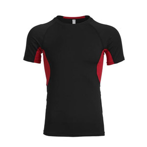 T-shirts de sport slim fit pour hommes, polyester/coton, écologiques, respirants, séchage rapide, meilleure qualité, prix imbattable, très demandés - Product Image 1