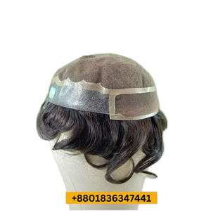 Perruque Bangladesh Ltd Q10 élégant crépus droite Remy perruque de cheveux européens confortable perruque avant de lacet avec un style longue durée - Product Image 3