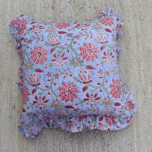 Best Handmade Bohemian Cotton Pillow Covers Luxury <b>Indian</b> Block Print Frill Cushion Cover Floral <b>Throw</b> Raffle Customizable - Product Image 4