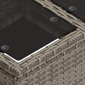 Grand ensemble de canapés de jardin en polyrotin gris foncé - Product Image 5