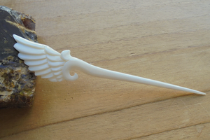 กิ๊บติดผมกระดูกสีขาวธรรมชาติ |   เครื่องประดับผมสไตล์วินเทจ - Product Image 5