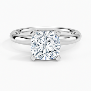BOJ <b>Ring</b> 090 Cushion Cut 925 <b>Silver</b> Halo Prong Stone <b>Solitaire</b> Diamond <b>Ring</b> 2ct D Color VVS1 Moissanite GRA Certified Low Price - Product Image 1