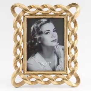 Luxury Interior Accent Metal Glass <b>Picture</b> <b>Frame</b> Stylish Photo Display Home Decor - Product Image 3