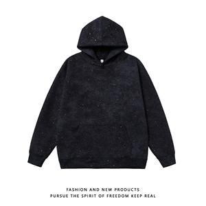 Sudadera con capucha Dirty Wash All Stars Dot para hombre y mujer, nueva colección otoño-invierno, top holgado, sudadera pesada brillante para parejas - Product Image 4