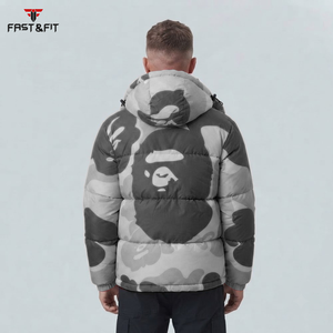 Hot Selling High Street Custom Design windbreak <b>waterproof</b> <b>rain</b> <b>jacket</b> snow <b>jacket</b> <b>Men</b> Puffer <b>Jacket</b> <b>For</b> Sale - Product Image 5