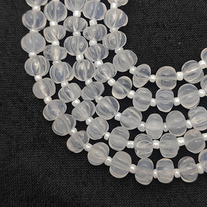 Cuentas Sueltas de Ágata Natural en Forma de Calabaza de Cuarzo Helado de 5-7mm al por Mayor para Fabricación de Joyas - Product Image 5