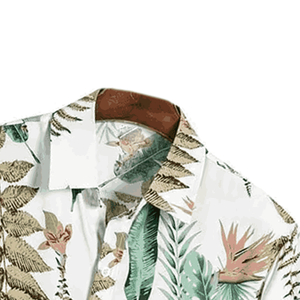 Camisas Hawaianas para Hombre, Camisas de Verano de Manga Corta con Estampado de Plantas Tropicales, Camisas Aloha Casuales para la Playa - Product Image 4