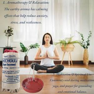 Kit aromático de variedad de incienso de cuerda de Sauce de Arianna tibetana de Nepal hecho a mano que incluye sándalo/hierba de limón/pachulí Rosa otoño - Product Image 5