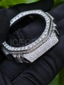 Boîtier de montre de luxe personnalisé entièrement pavé avec lunette en pierres de cristal brillantes, boîtier de montre tendance serti de pierres pour la vente en gros - Product Image 2
