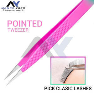 Pinzas con Punta de Fibra para Extensiones de Pestañas, 4 Piezas, Pinzas para Extensiones de Pestañas de Volumen, para una Aplicación Precisa - Product Image 4