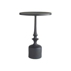 Hand-Brushed Stainless Steel Coffee <b>Table</b> Asymmetrical 3 Cylindrical Legs <b>Round</b> <b>Side</b> <b>Table</b> for Home & Commercial Interior Decor - Product Image 5