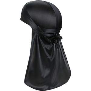 2025 Silky Durag Headwraps con cola extra larga y correas anchas para 360 Waves and Do Rag Cycling Hats & Headwear - Product Image 4