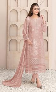 Salwar Kameez Midi Moderno Semisentado de Georgette Sintético Bordado para Mujer, Ideal para Bodas, Diwali y Fiestas - Product Image 2