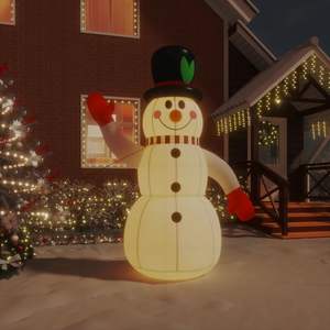 8 ft <b>Inflatable</b> Snowman with LED Lights <b>Outdoor</b> <b>Holiday</b> <b>Yard</b> <b>Decoration</b> - Product Image 1