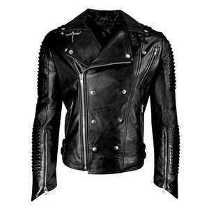 Chaqueta de Cuero de Moda para Mujer, Último Diseño, Venta Caliente, Chaquetas de Cuero con Tachuelas para Mujer con Logotipo Personalizado en Grandes Cantidades - Product Image 1