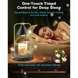 Dimmable Black Electric Candle Warmer Lamp with <b>Timer</b> Scented Wax Jar Candles Warmer Jar Candle Lamp - Product Image 3