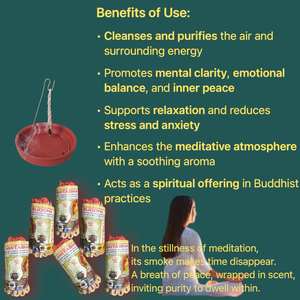 ชุดเชือก Lamatar1 2แพ็คมีกลิ่นหอมของพระพุทธเจ้าเป็นมิตรกับสิ่งแวดล้อมทำด้วยมือ - Product Image 6