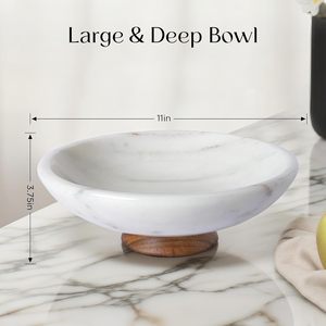 Cuencos Decorativos de Mármol de Alta Calidad para Decoración del Hogar y Cocina, Cuenco Multifuncional para Servir en Diwali y Ramadán, Diseño Moderno - Product Image 4