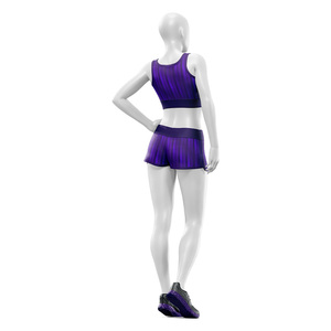 Ensemble de vêtements de yoga et de fitness pour femmes en 2 pièces, soutien-gorge de sport, short taille haute, séchage rapide, sans couture, OEM ODM, ensembles en gros - Product Image 5
