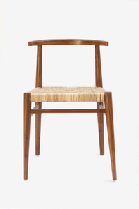 Wholesale Handcrafted Solid Wood Dining Chair | Mid-Century Modern Wicker Rattan Spine Chair for Restaurant Cafe Home Furniture - Product Image 3