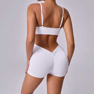 Venta al por Mayor de Trajes de Yoga para Mujer, Monos Deportivos, Trajes Cortos Deportivos para Niñas y Mujeres, Ropa Deportiva para Correr de Una Pieza - Product Image 6