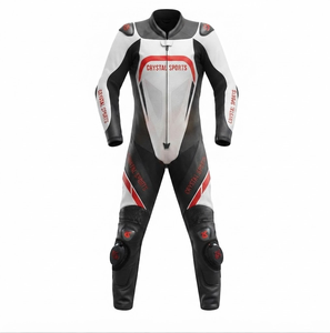 Combinaison de moto en cuir sur mesure de qualité supérieure MotoCP Racing 1 pièce, équipement de conduite avec bosse niveau 2 CE, fabriquée sur mesure - Product Image 1