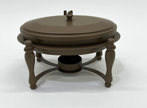 Luxury Round Chafing Dish Buffet <b>Server</b> with Lid Premium Stainless Steel <b>Food</b> Warmer for Catering Hotels Restaurants & Banquet - Product Image 2