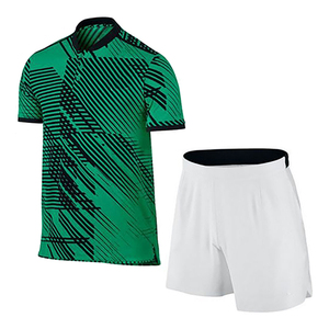Uniforme de tennis professionnel personnalisé de haute qualité pour hommes, respirant, imprimé, short écologique 100 % polyester, devant imprimé - Product Image 1