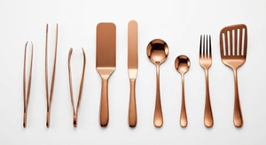 Copper <b>Utensil</b> <b>Set</b> 9-Piece Professional Food Plating Stainless Steel <b>Utensil</b> <b>Set</b> Dishwasher Safe Plating Tools for Plating - Product Image 5