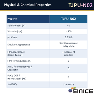 Résine polyuréthane aqueuse fonctionnelle spécialisée SINICE TJPU-N02, idéale pour les revêtements ignifuges - Product Image 3