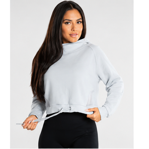Sudadera Corta con Capucha para Mujer, Color Dulce, Estilo Casual, 100% Algodón, Ecológica, Cómoda para el Invierno, Corte Estándar, Tendencia Actual - Product Image 6