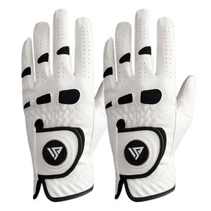 Guantes de golf transpirables de piel de oveja suave con marcador de bola para mano izquierda, para hombres y mujeres, al por mayor. - Product Image 1
