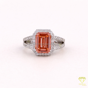Best Selling Charming Moissanite Engagement <b>Ring</b> for Women with Delicate Design and Beautiful Finish Available At Best Price - Product Image 2