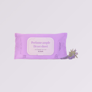 Adoucissant textile hygiénique coréen K-Beauty Muro Perfume Ampoule, feuilles pour sèche-linge, parfum musc blanc, 80 feuilles - Product Image 4