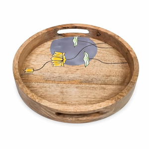 Décoration de table personnalisée en résine noire imperméable, peinte à la main, modèle Meena, pour Noël, cuisine, serveur, restaurant - Product Image 6