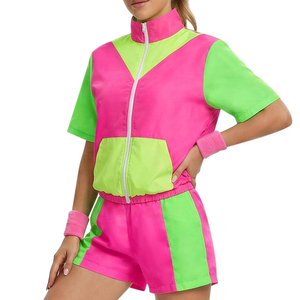 Ensemble short coupe-vent léger pour femme, vêtements de sport personnalisés, ensemble deux pièces pour la course à pied, l'entraînement, les loisirs et les activités de plein air - Product Image 3