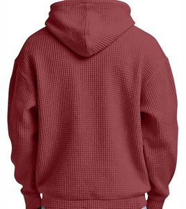 Autumn Winter Regular Fit Hooded Casual 100% Cotton Jersey Pocket <b>Waterproof</b> Sweatshirt - Product Image 2
