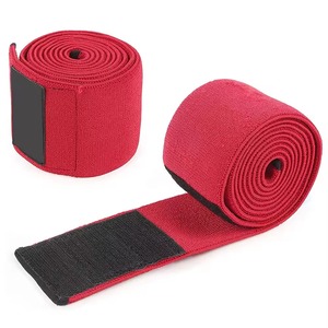 Genouillères tricotées rouges respirantes, protection épaisse, fermeture auto-agrippante pour le volley-ball - Product Image 3