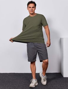Men's Cotton Spandex T-Shirt Digital Print O-Neck Short Sleeve Loose Fit Eco-Friendly Quick Dry Breathable Casual 180g Knitted - Product Image 6