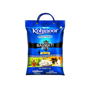 ข้าวบาสมาติ kohinoor ระดับพรีเมี่ยมคัดสรรเมล็ดพืชมีกลิ่นหอมตามธรรมชาติพร้อมผลการทำอาหารที่นุ่มฟู - Product Image 1