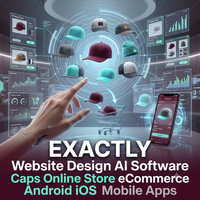 Software de IA para Diseño Web, Plataforma de Comercio Electrónico, Aplicaciones Móviles Android e iOS, Plugin para WordPress y Shopify, Software ERP con IA