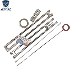 Ensemble de fétotomes de qualité supérieure en acier inoxydable avec tube de protection, fil OB pour fétotomes, utilisé en cas de naissance difficile ou de dystocie - Product Image 1