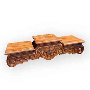 El soporte para quemador de incienso tiene 3 niveles, con secciones en espiral y está hecho de madera natural de Huong. - Product Image 5